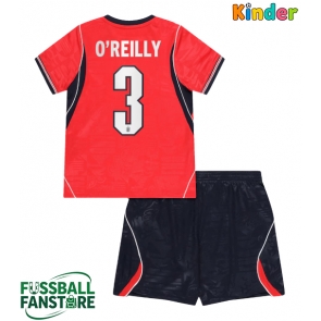 England Nico O'Reilly #3 Replik Auswärtstrikot Kinder WM 2026 Kurzarm (+ Kurze Hosen)
